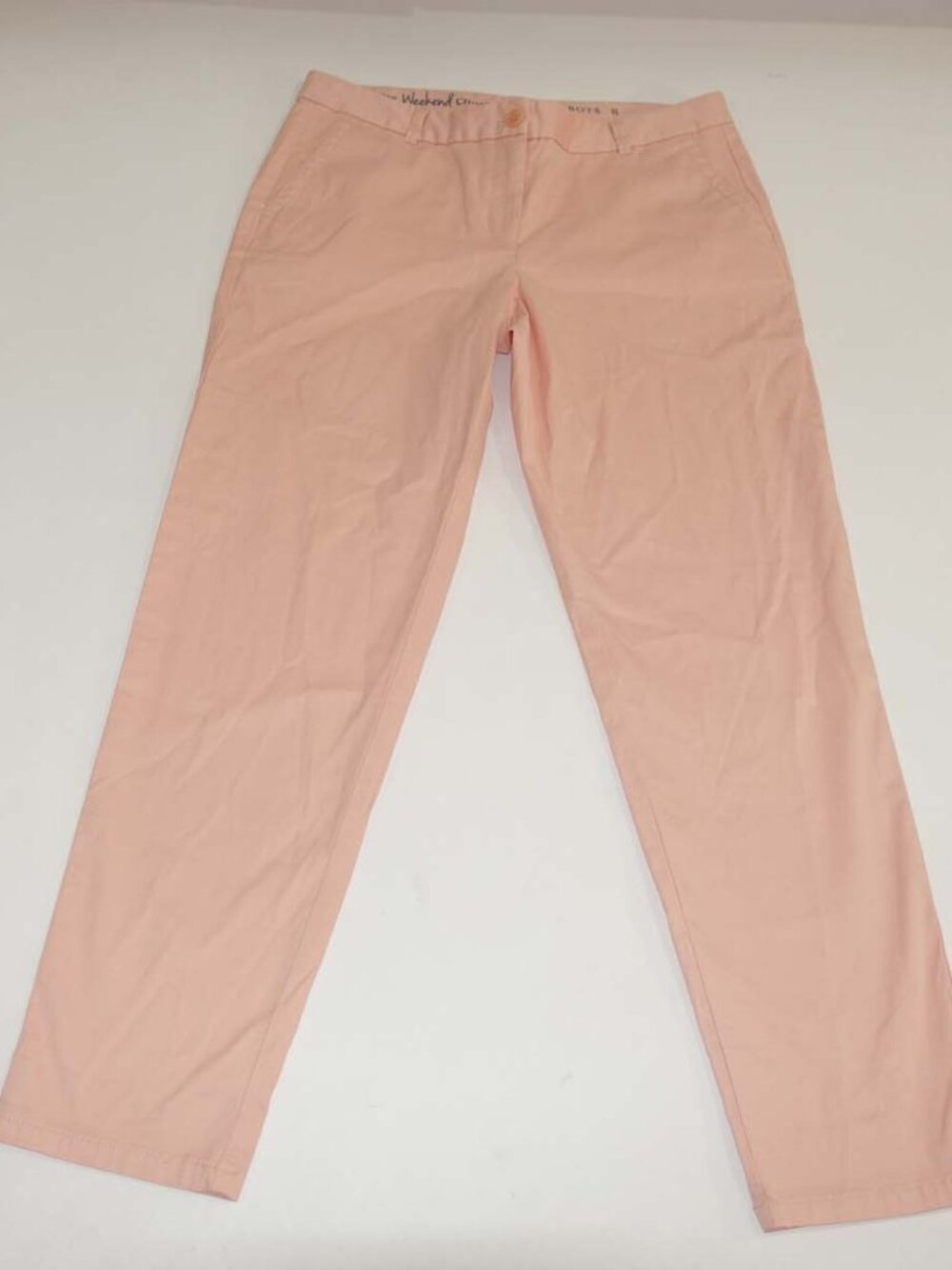 Talbots Women's The Weekend Chino Pants Size 8 NWT Peach Pink 29" Inseam Cotton